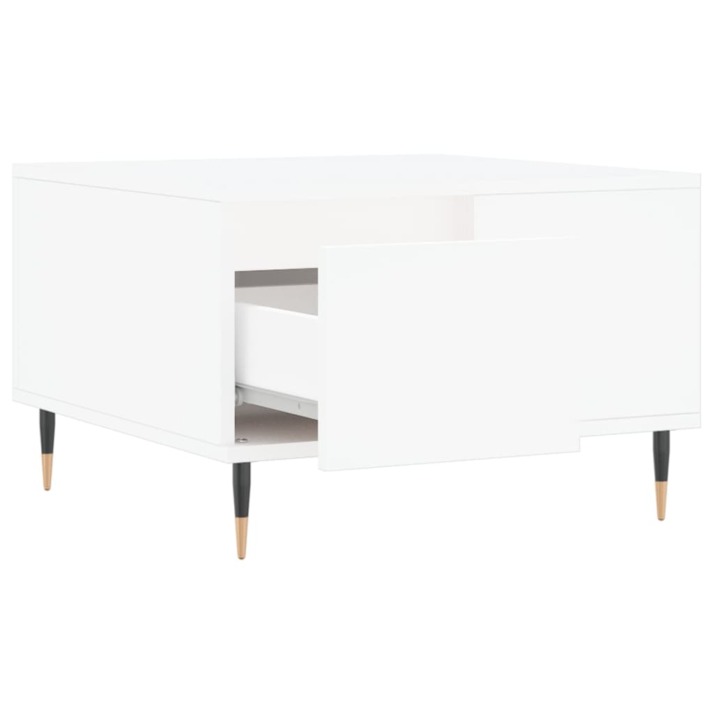 Coffee table, white, 55x55x36.5cm, engineered wood