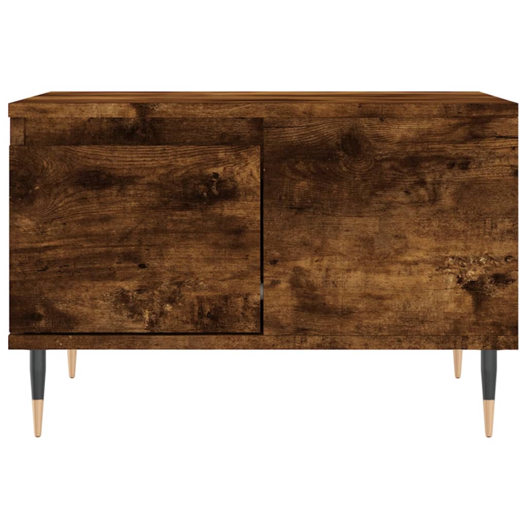 Coffee table, smoked oak, 55x55x36.5cm, engineered wood