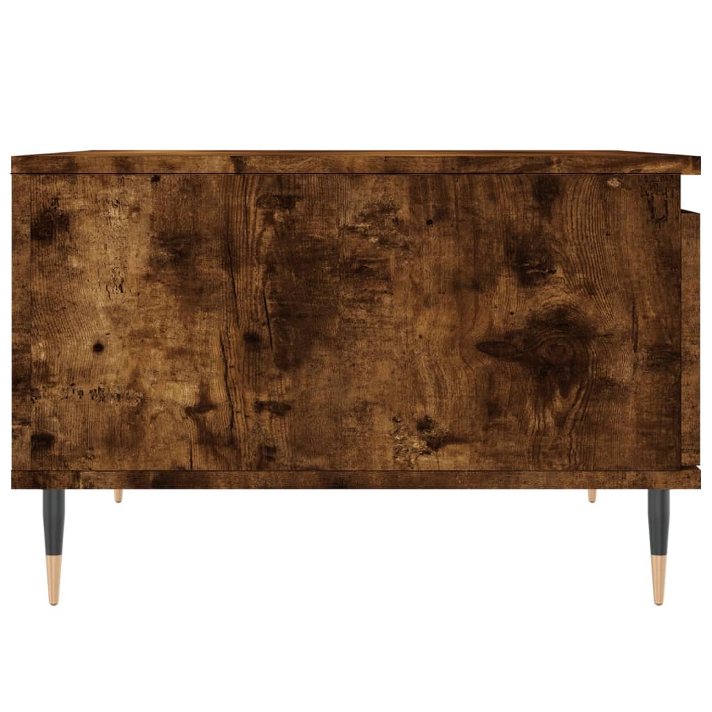 Coffee table, smoked oak, 55x55x36.5cm, engineered wood