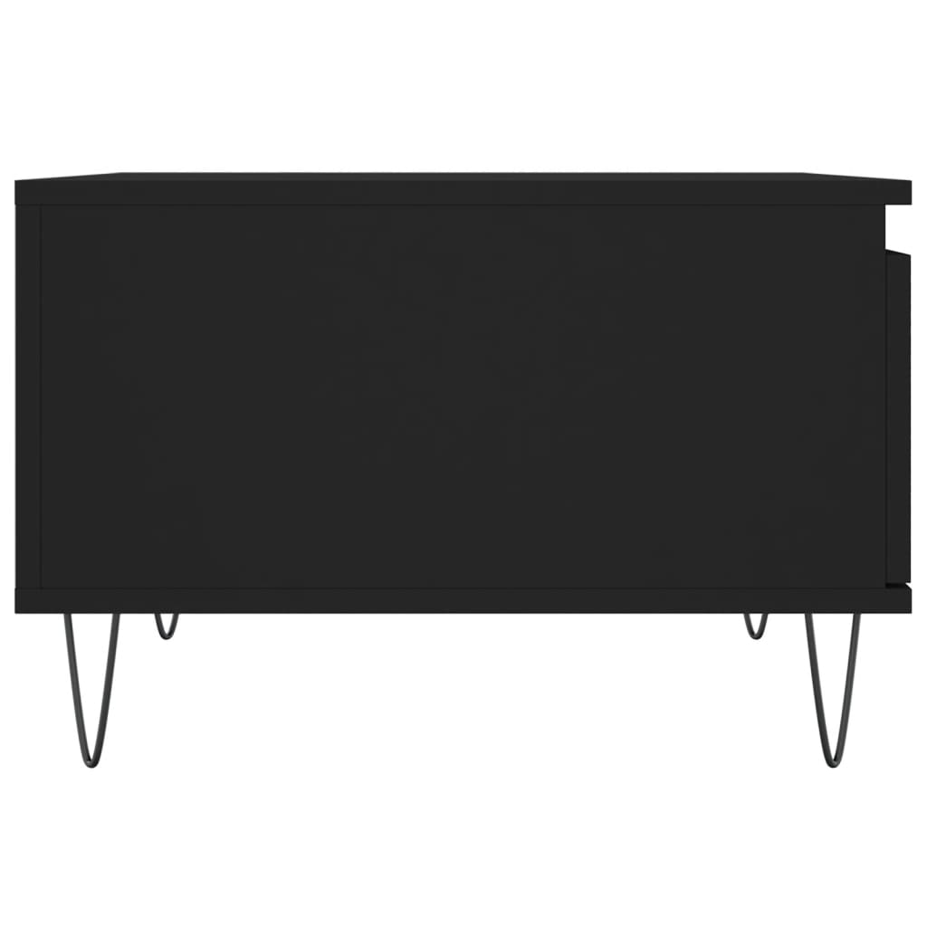 Coffee table, black, 55x55x36.5cm, engineered wood