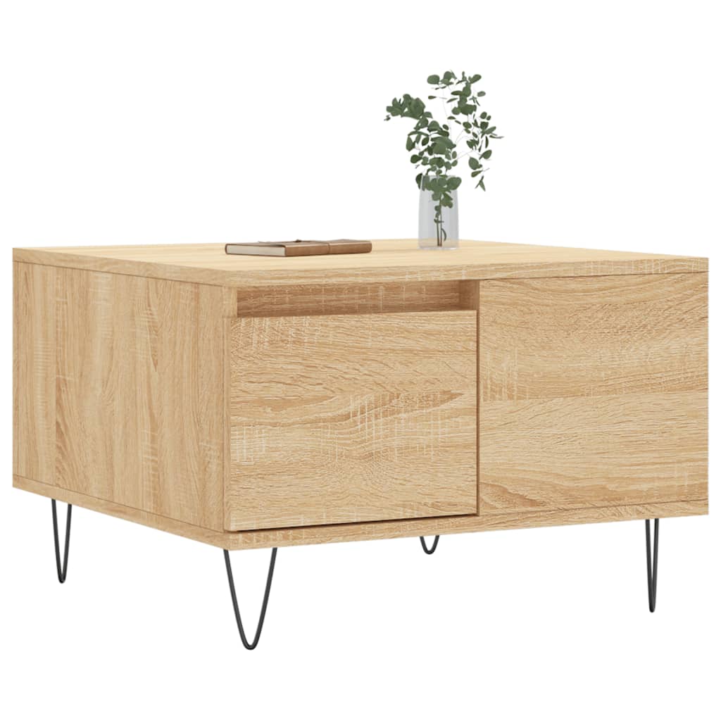 Coffee table, Sonoma oak, 55x55x36.5cm, engineered wood