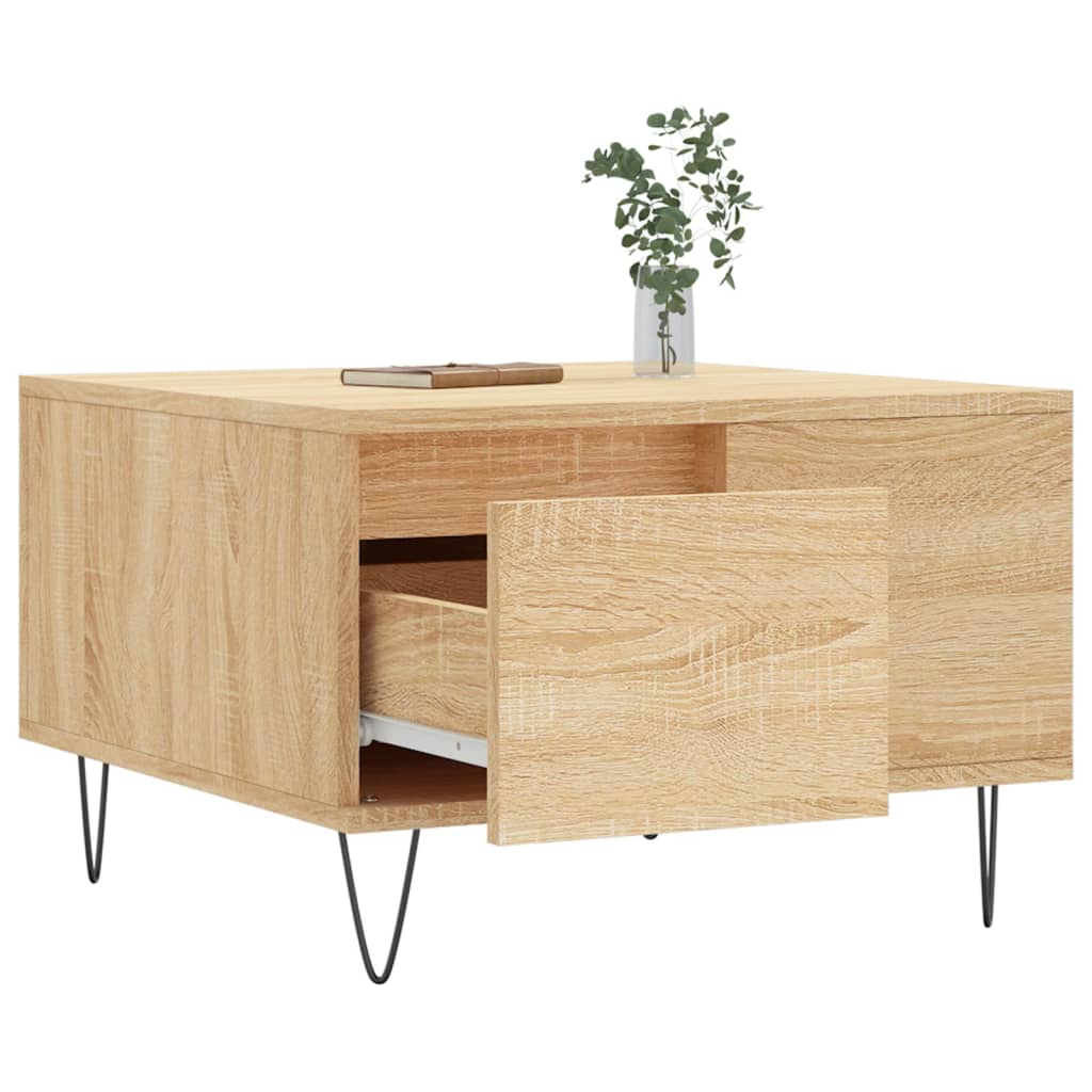 Coffee table, Sonoma oak, 55x55x36.5cm, engineered wood