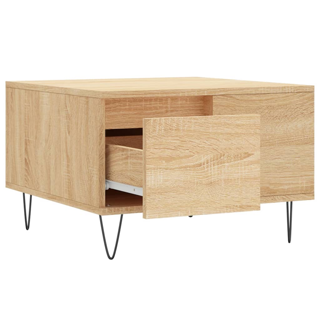 Coffee table, Sonoma oak, 55x55x36.5cm, engineered wood