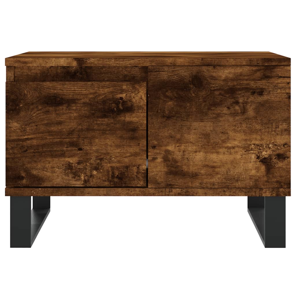 Coffee table, smoky oak, 55x55x36.5cm, engineered wood