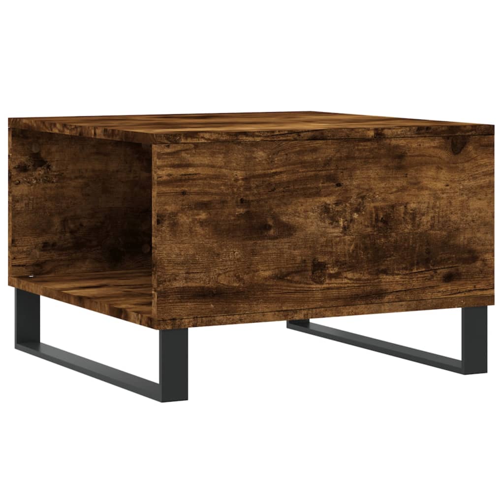 Coffee table, smoky oak, 55x55x36.5cm, engineered wood