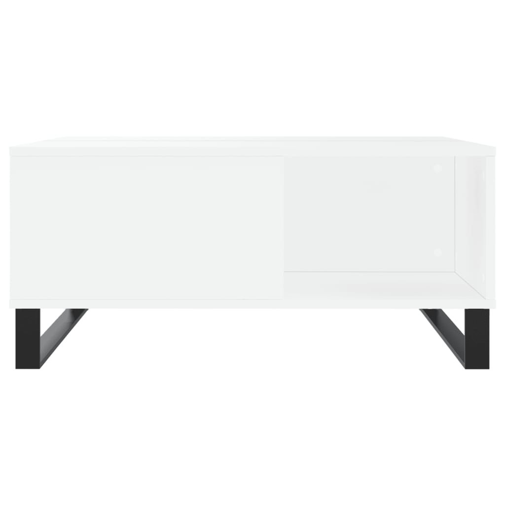 Coffee table, white, 80x80x36.5cm, engineered wood
