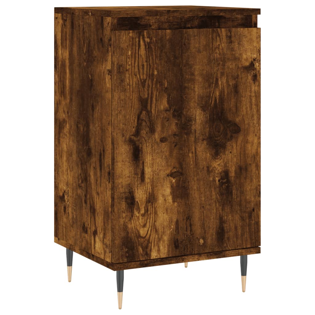 Side cabinet, smoked oak, 40x35x70cm, engineered wood