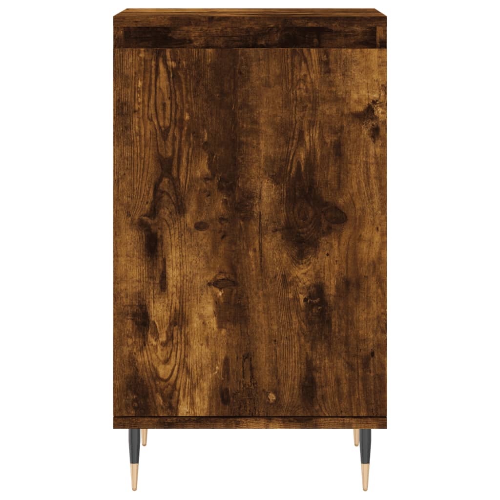 Side cabinet, smoked oak, 40x35x70cm, engineered wood
