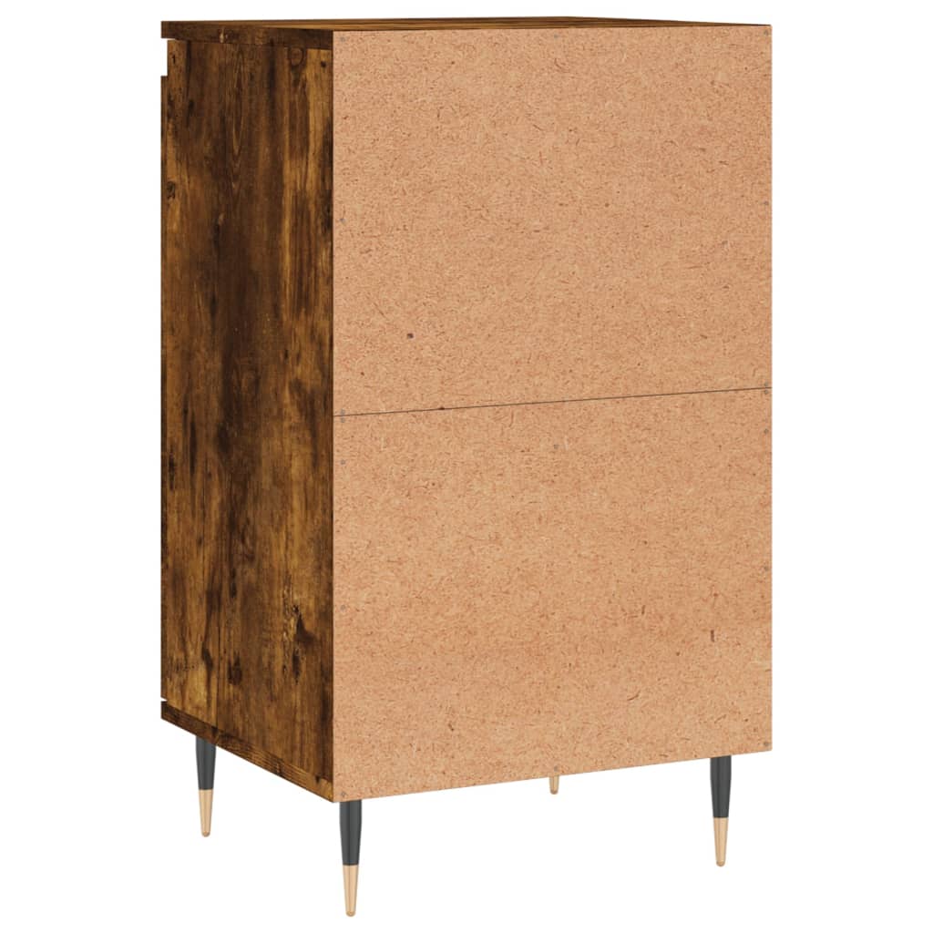 Side cabinet, smoked oak, 40x35x70cm, engineered wood