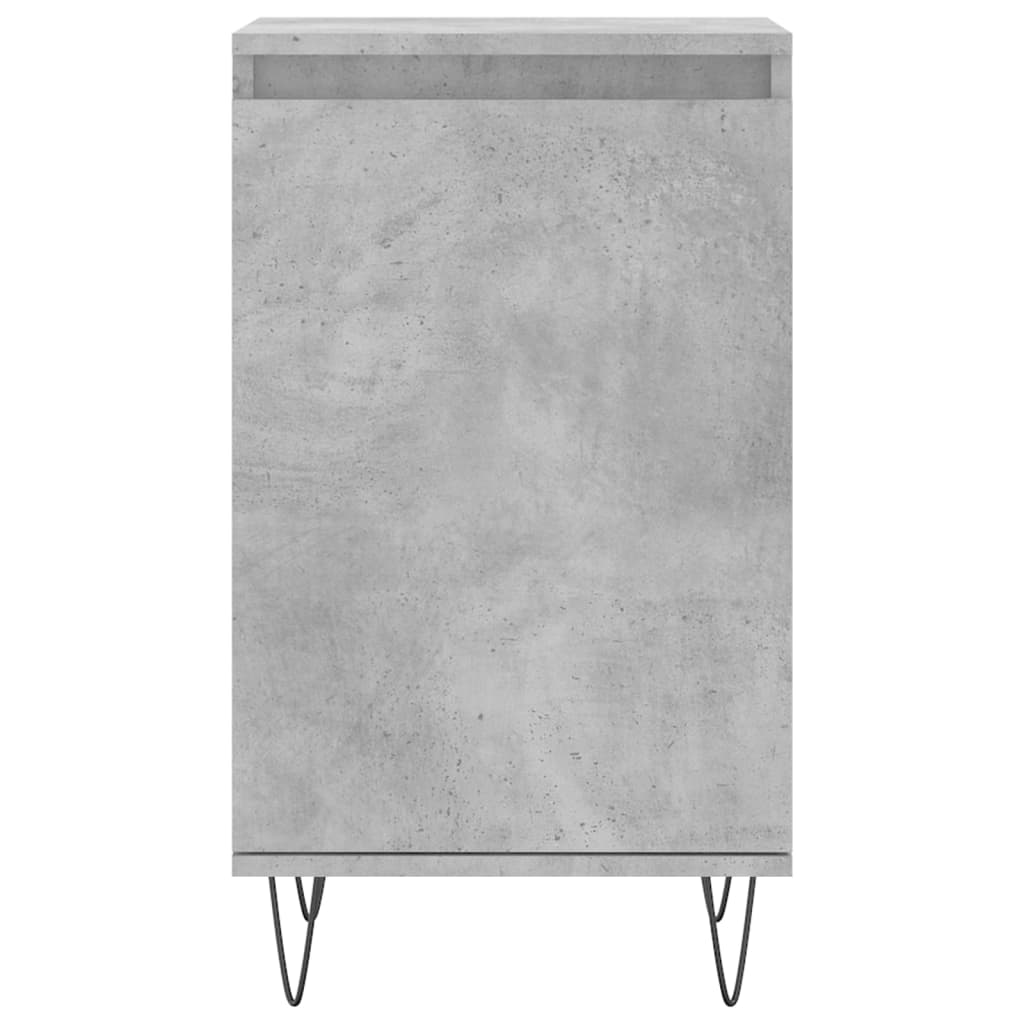 Bedside cabinets, 2 pcs., concrete grey, 40x35x70cm, wood
