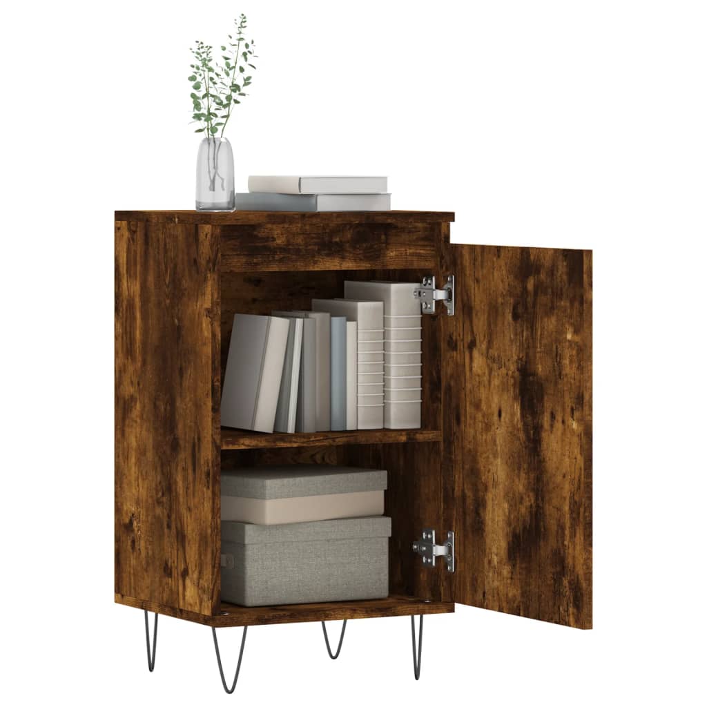 Sideboards, 2 pcs., smoked oak, 40x35x70cm, wood