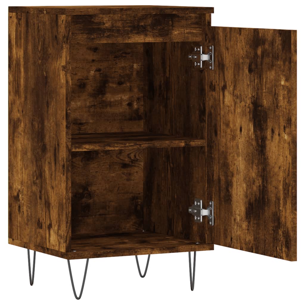 Sideboards, 2 pcs., smoked oak, 40x35x70cm, wood