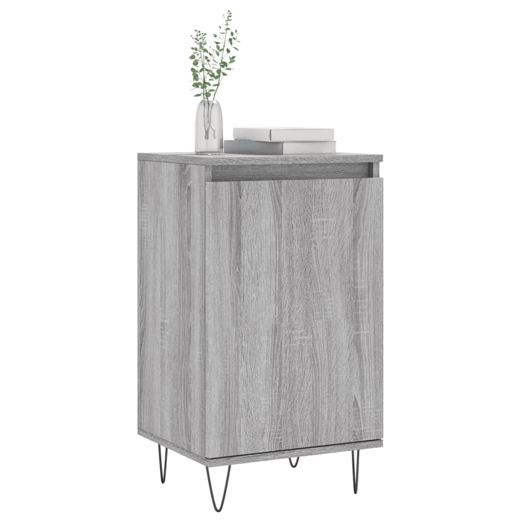 Side cabinets, 2 pcs., grey oak, 40x35x70cm, wood