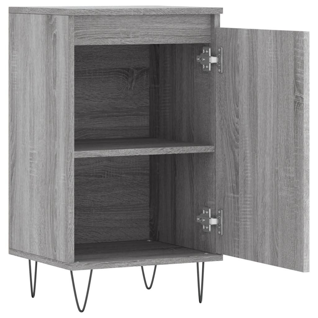 Side cabinets, 2 pcs., grey oak, 40x35x70cm, wood
