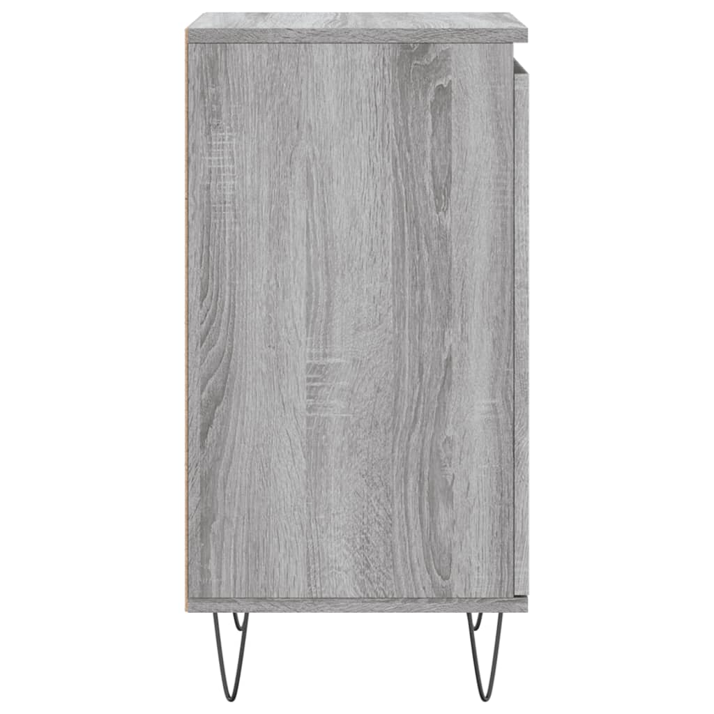 Side cabinets, 2 pcs., grey oak, 40x35x70cm, wood