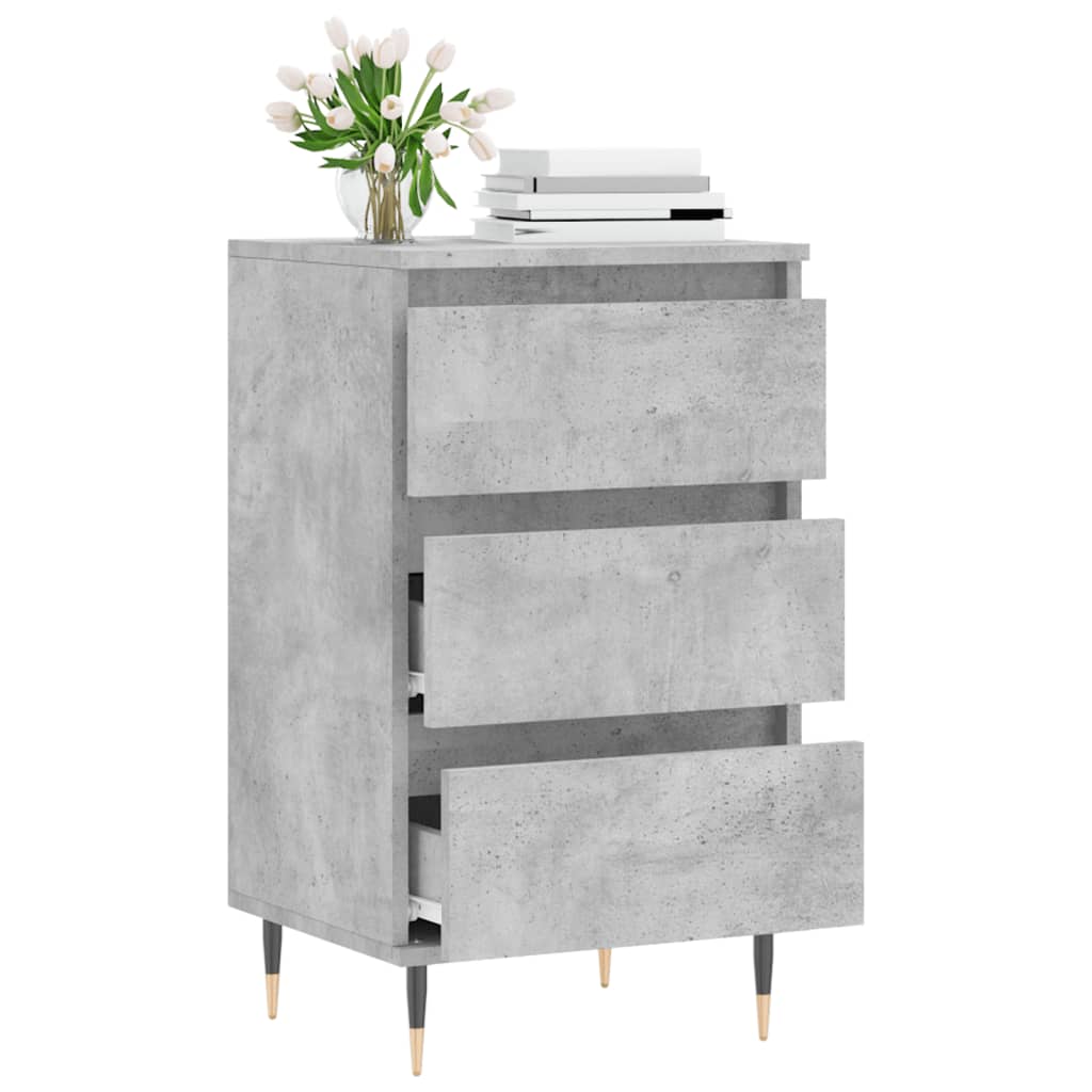Side cabinet, concrete gray, 40x35x70cm, engineered wood
