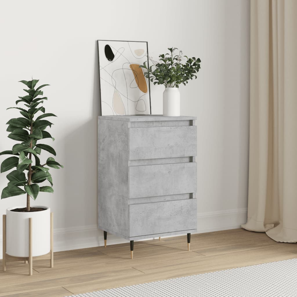 Side cabinet, concrete gray, 40x35x70cm, engineered wood