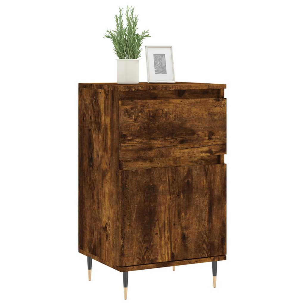 Sideboards, 2 pcs., smoked oak, 40x35x70cm, wood
