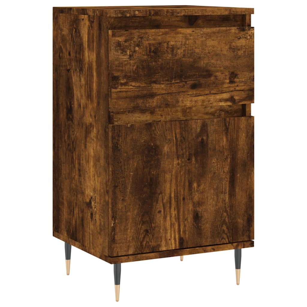 Sideboards, 2 pcs., smoked oak, 40x35x70cm, wood