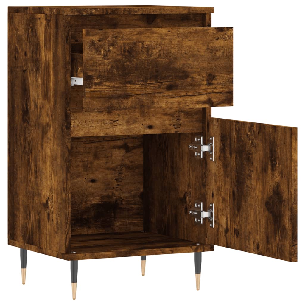 Sideboards, 2 pcs., smoked oak, 40x35x70cm, wood
