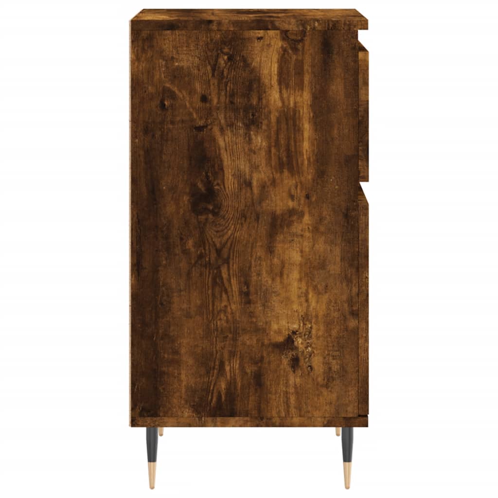 Sideboards, 2 pcs., smoked oak, 40x35x70cm, wood