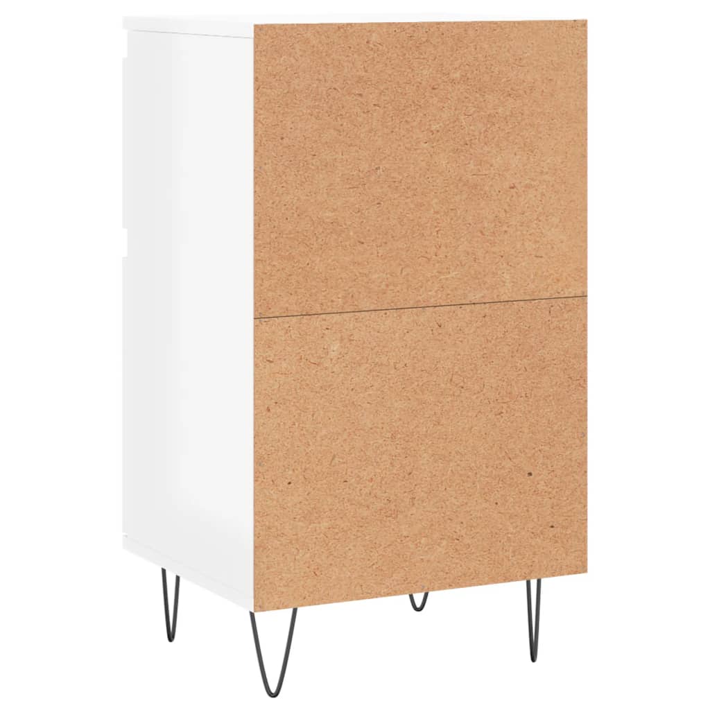 Sideboards, 2 pcs., white, 40x35x70cm, wood, glossy