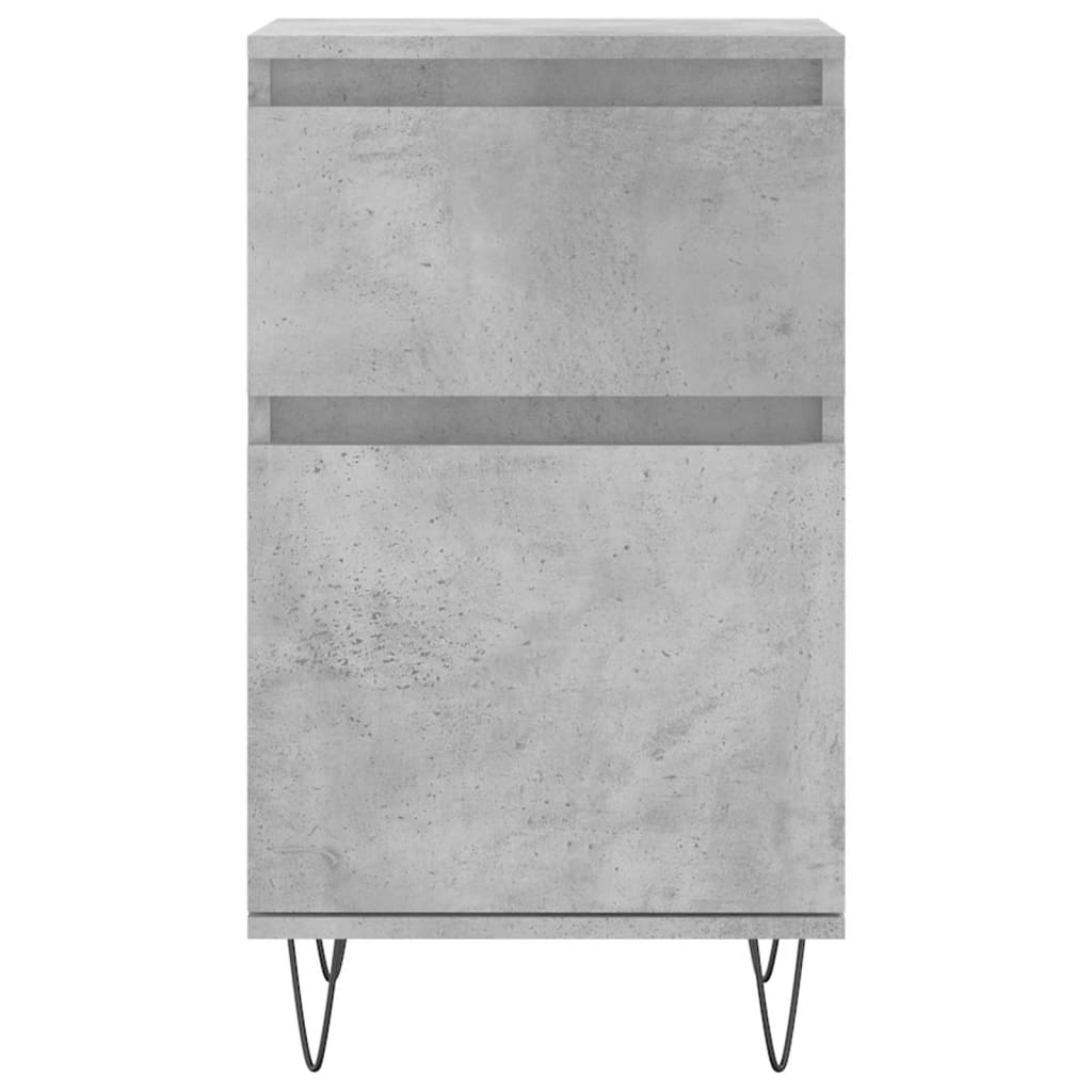 Sideboards, 2 pcs., concrete grey, 40x35x70cm, wood