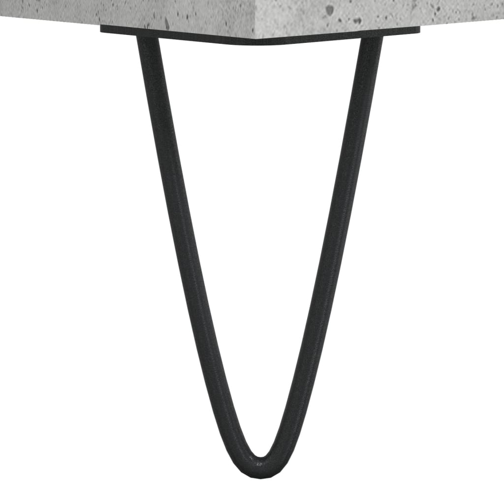 Sideboards, 2 pcs., concrete grey, 40x35x70cm, wood