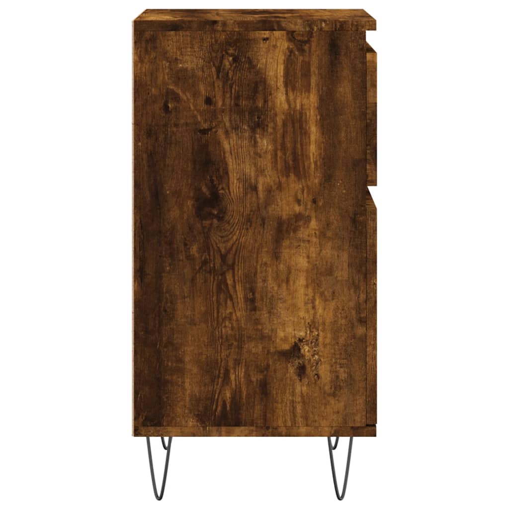 Sideboards, 2 pcs., smoked oak, 40x35x70cm, wood