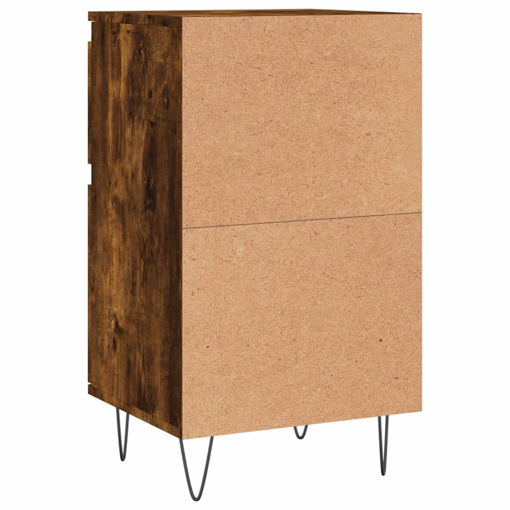 Sideboards, 2 pcs., smoked oak, 40x35x70cm, wood