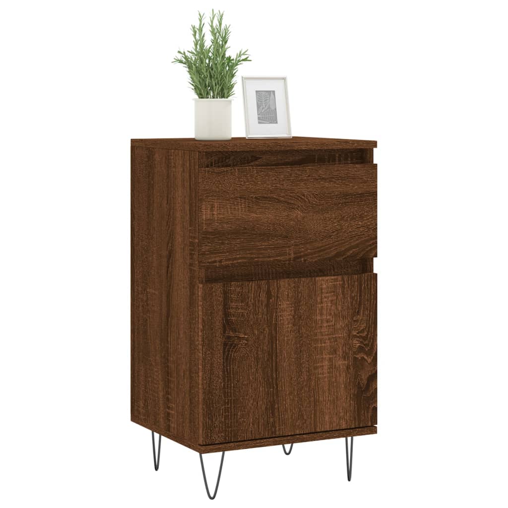 Side cabinets, 2 pcs., brown oak, 40x35x70 cm, wood