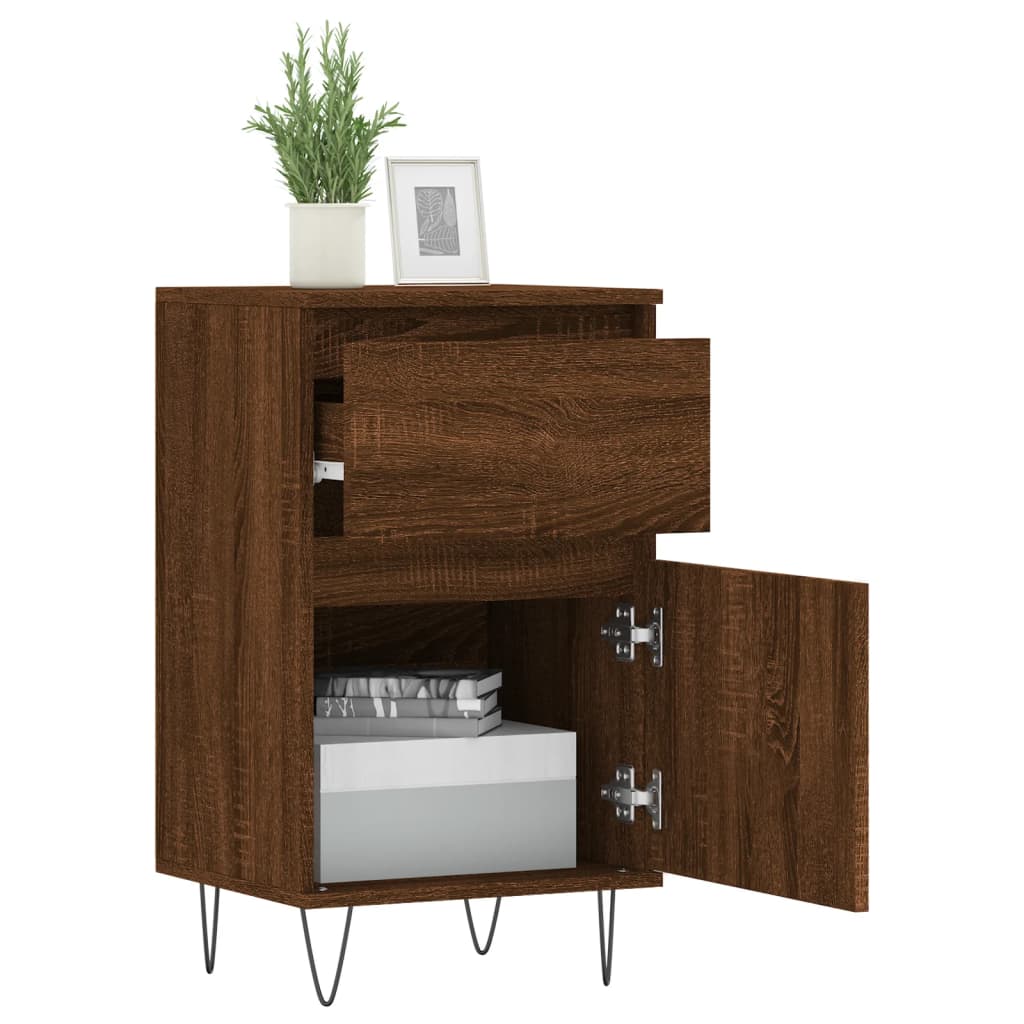 Side cabinets, 2 pcs., brown oak, 40x35x70 cm, wood