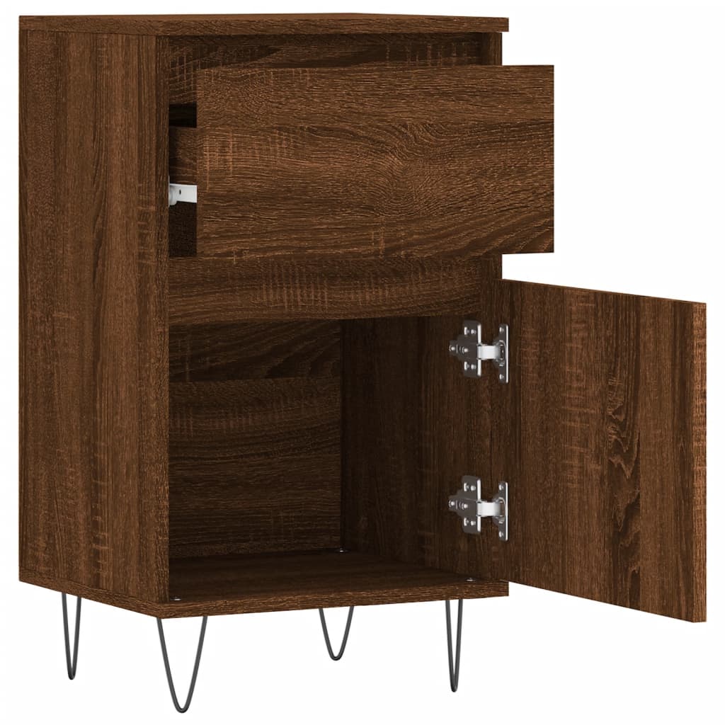 Side cabinets, 2 pcs., brown oak, 40x35x70 cm, wood