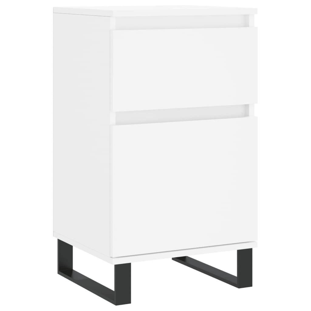 Side cabinet, white, 40x35x70cm, engineered wood