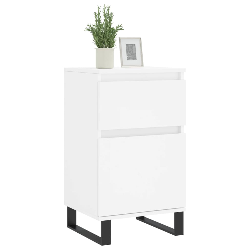 Side cabinet, white, 40x35x70cm, engineered wood