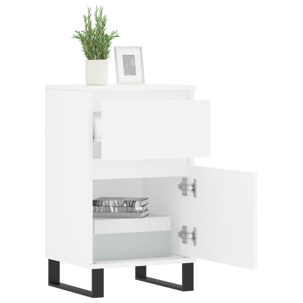 Side cabinet, white, 40x35x70cm, engineered wood