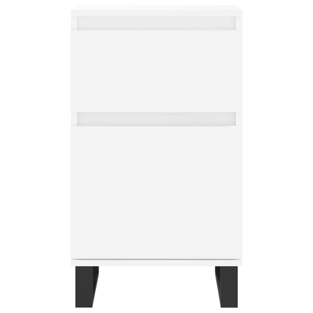 Side cabinet, white, 40x35x70cm, engineered wood