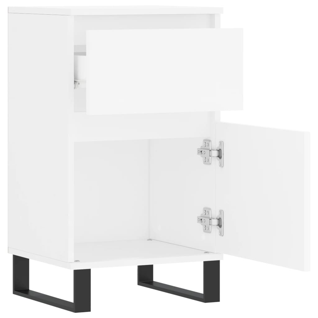 Side cabinet, white, 40x35x70cm, engineered wood