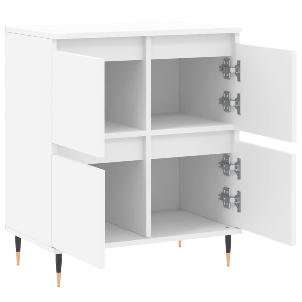 Side cabinet, white, 60x35x70cm, engineered wood