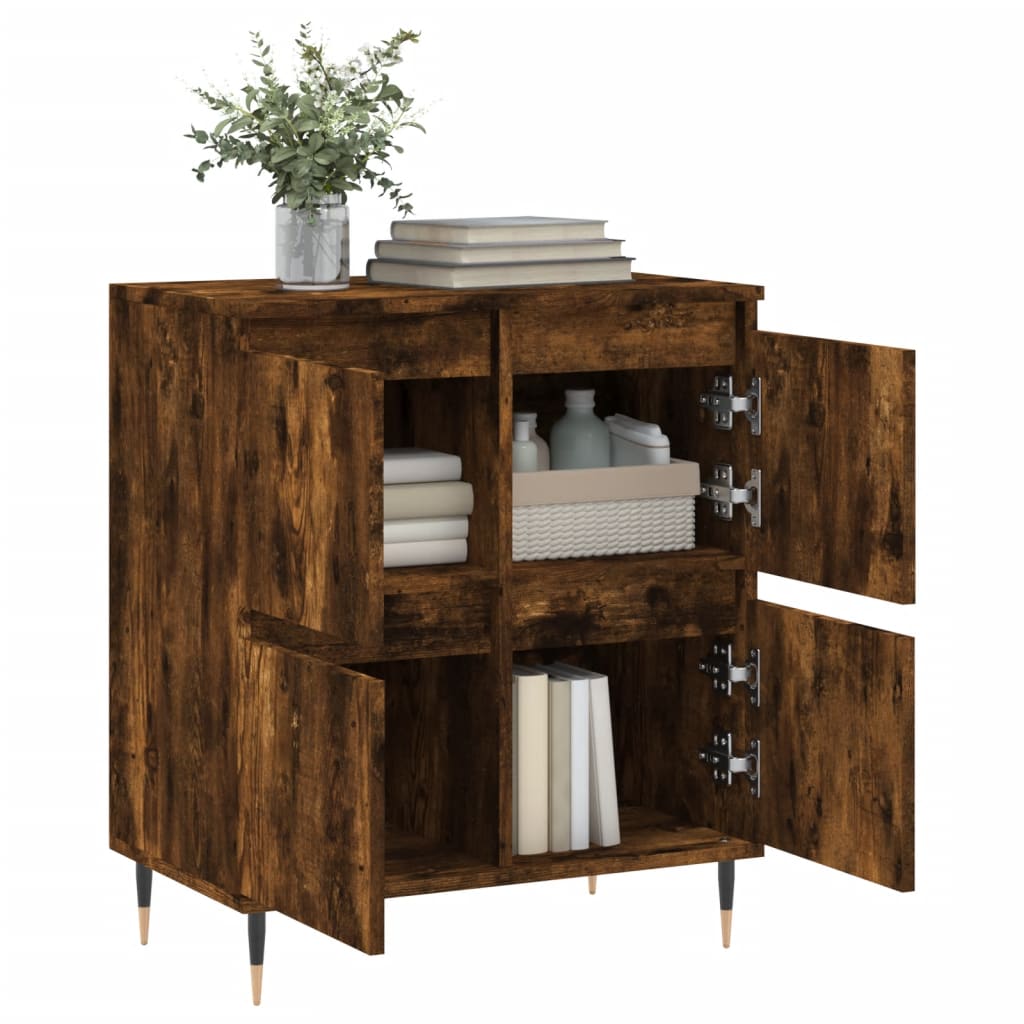 Sideboard, smoky oak, 60x35x70cm, engineered wood
