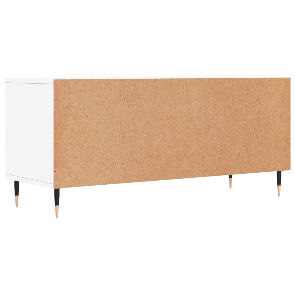 TV stand, white, 100x34.5x44.5cm, wood