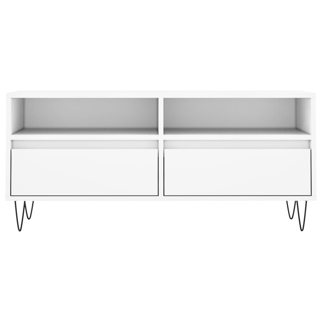 TV stand, white, 100x34.5x44.5cm, wood