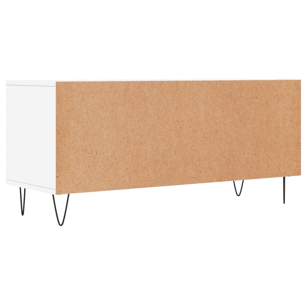 TV stand, white, 100x34.5x44.5cm, wood