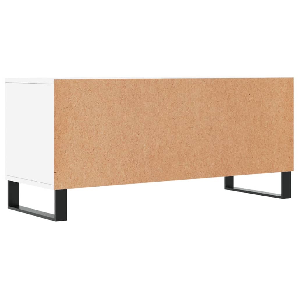 TV stand, white, 100x34.5x44.5cm, wood