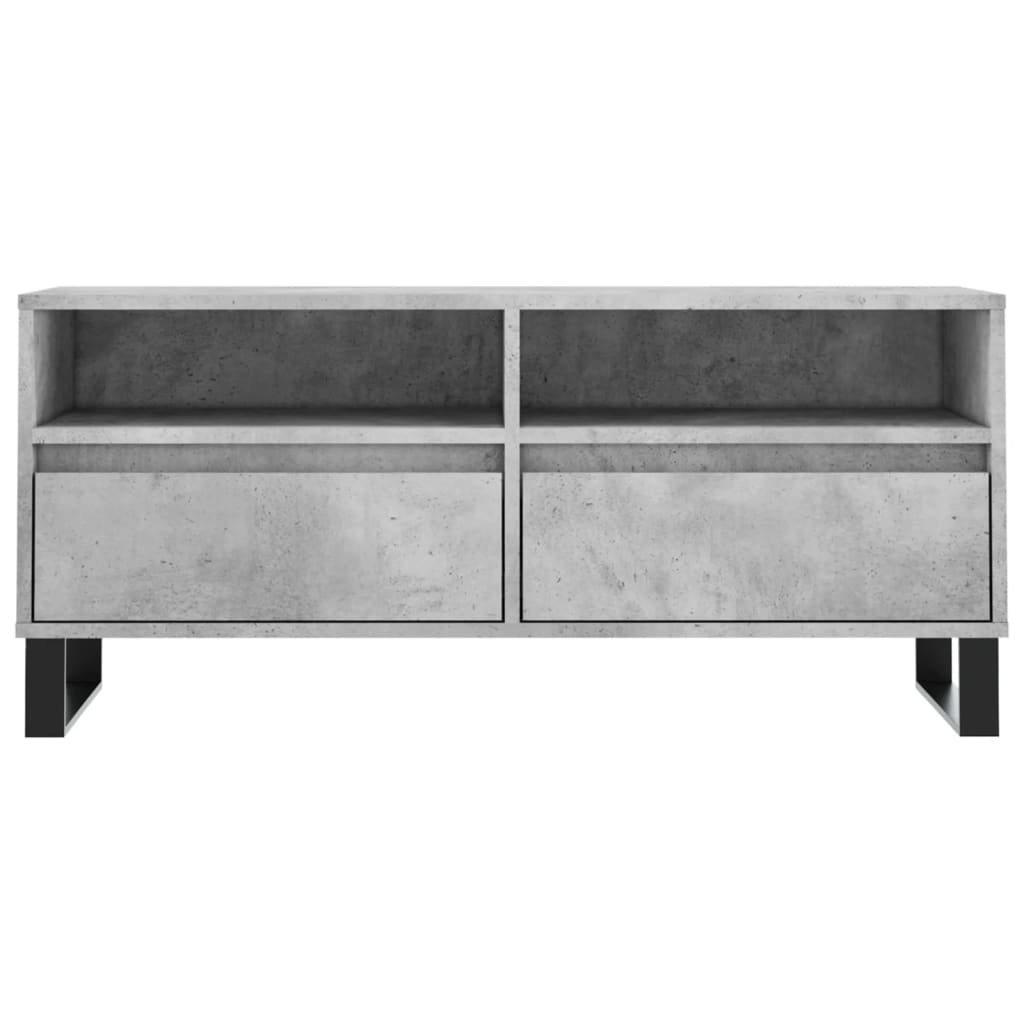 TV cabinet, concrete grey, 100x34.5x44.5cm, wood