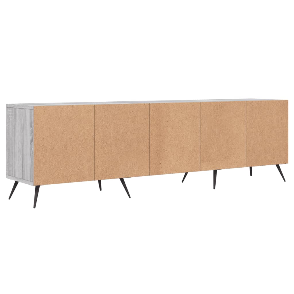 TV skapītis, pelēks ozols, 150x30x44,5 cm, koks