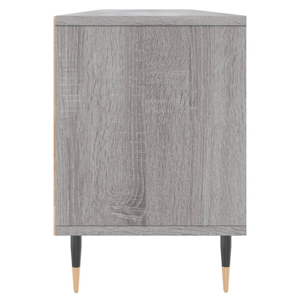 TV cabinet, grey oak, 150x30x44.5cm, wood