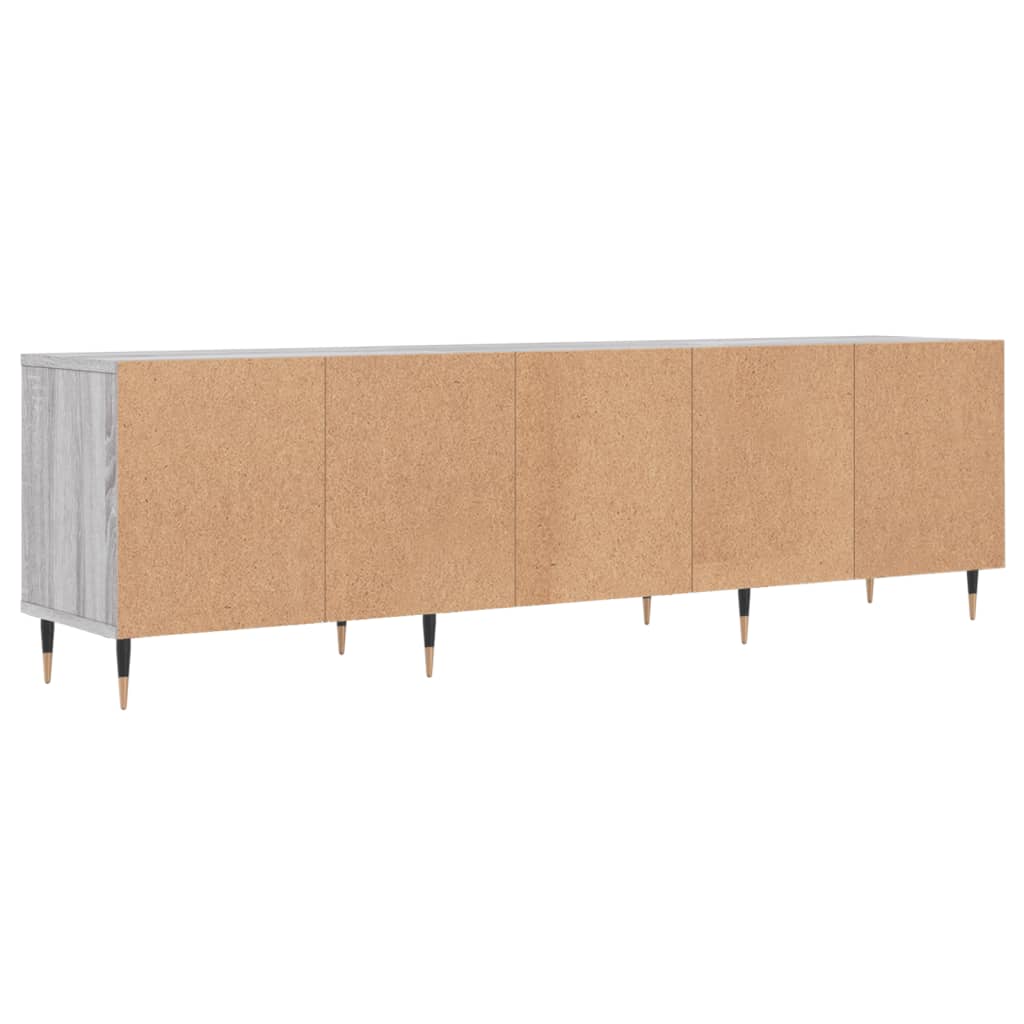 TV cabinet, grey oak, 150x30x44.5cm, wood