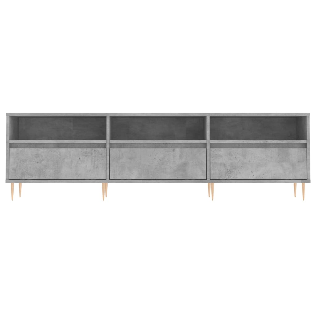 TV skapītis, betona pelēks, 150x30x44,5cm, koks