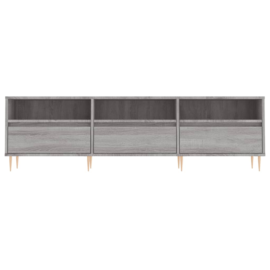 TV cabinet, grey oak, 150x30x44.5cm, wood